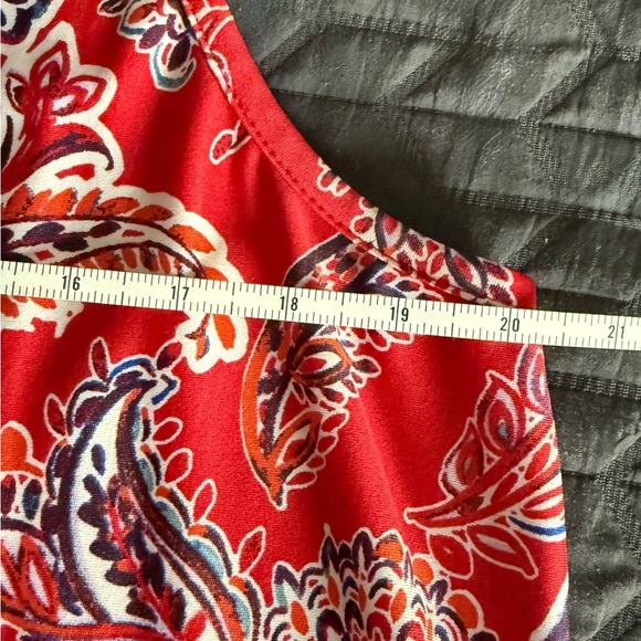 (EUC) Apt. 9 Red, White, Blue Patterned Top, Size XL - Picture 4 of 6